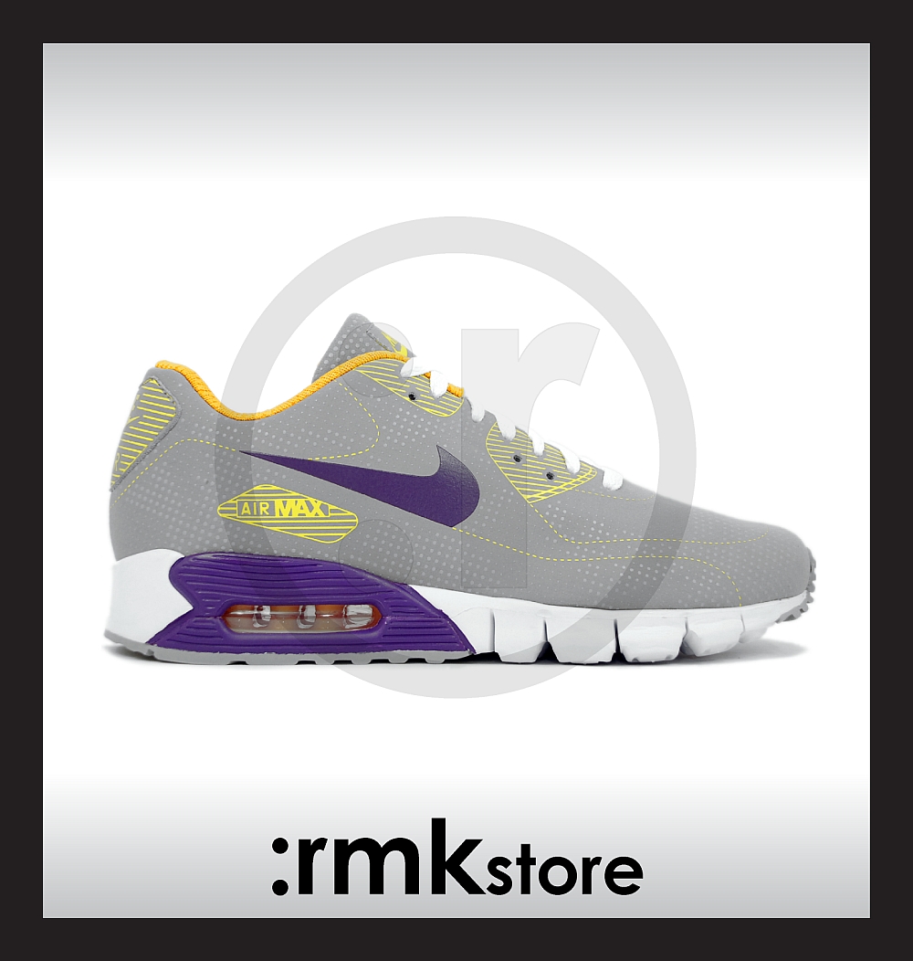 Men's Nike Air Max 90 Current Moire Football 94 Grey Club Purple Sneakers : J38y8179 Men's Nike Air Max 90 Current Moire Football 94 Grey Club Purple Sneakers : J38y8179